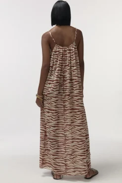 Apricot Long airy sundress