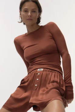 Elle Long-sleeve mesh top