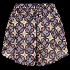 Leonardo High-waist printed shorts