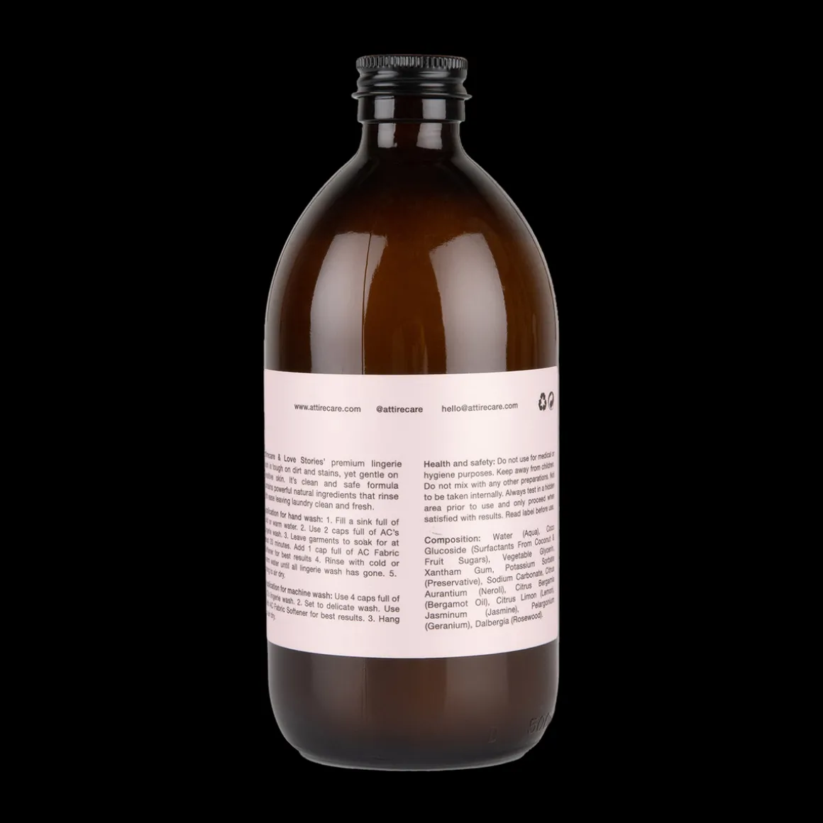 Lingerie Wash 500ml Love Stories x Attire Care