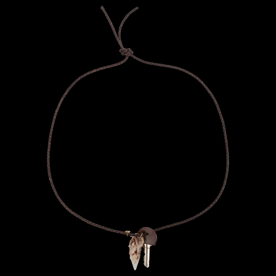 Necklace Brown Key Handmade necklace