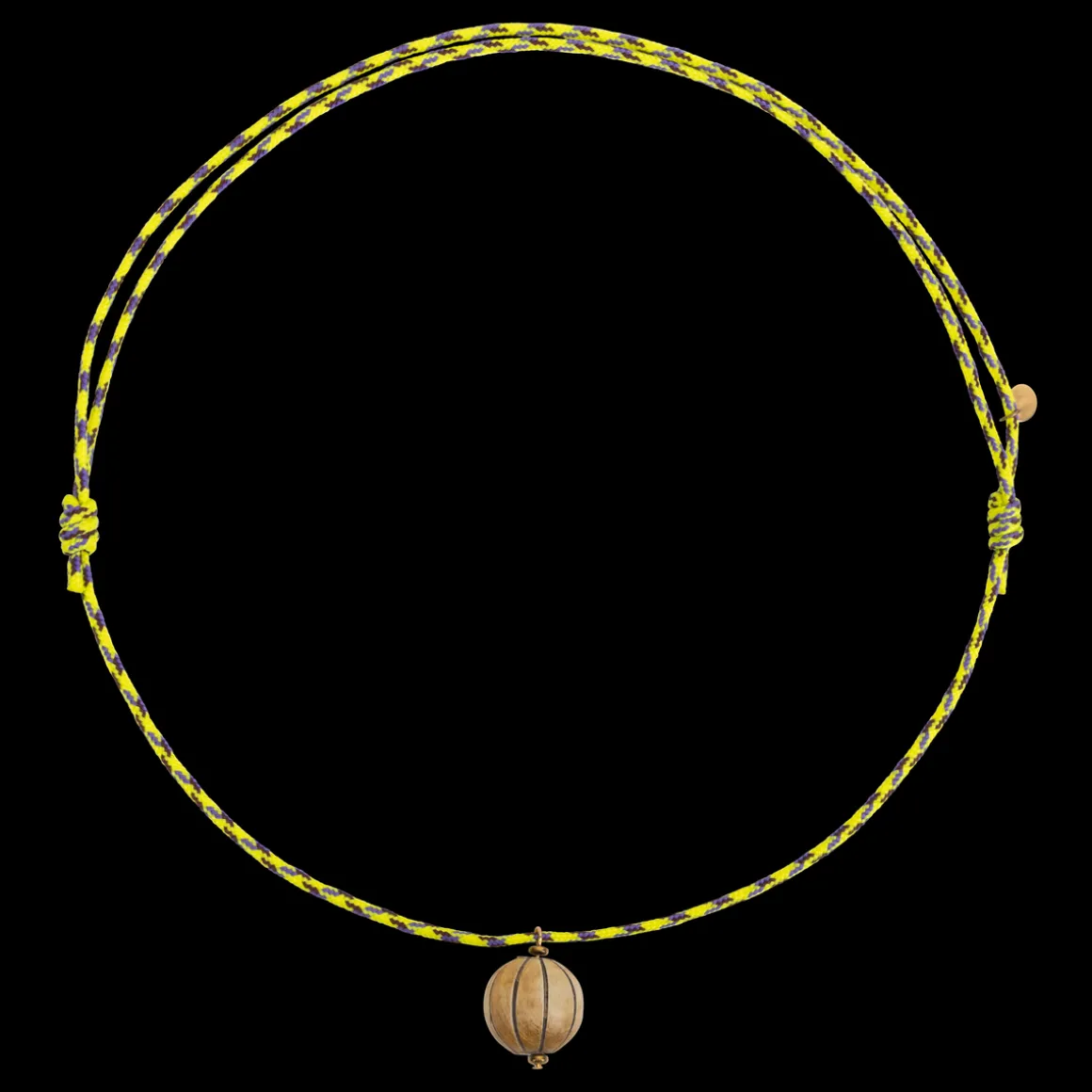 Necklace Rope Yellow Handmade necklace